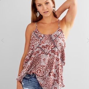 Ladder Crochet Inset Tank Top